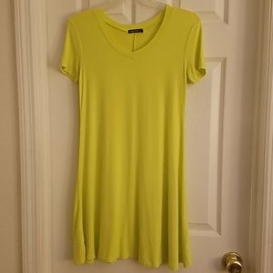 PattyCandy Neon Flourescent V-Neck T-Shirt Dress